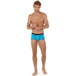 Boxers en microfibre HOM Plume bleus en microfibre Taille XXL look fashion pour homme en promo 