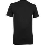 T-shirts col rond HOM noirs en coton à motif tortues lavable en machine à manches courtes à col rond Taille XXL look fashion pour homme 