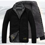 Vestes de randonnée d'automne gris foncé en fibre synthétique coupe-vents respirantes Taille 3 XL look fashion pour homme 