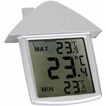 Home appliances 406121 Transparent Thermomètre de fenêtre, 89.5 mm x 97,5 mm x 20 mm Dimensions