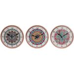 Horloges de bureau Esprit Home multicolores en céramique à motif mandala 