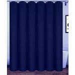 Rideaux de douche bleu marine en polyester lavable en machine 240x200 