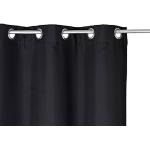Rideaux à oeillet Atmosphera noirs en polyester 140x260 en promo 