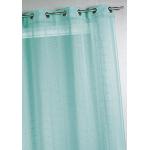 Rideaux à oeillet HomeMaison turquoise en polyester 240x140 