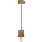 Homemania Lampe à Suspension Shape Base - Lustre - Plafond - Bois, Bois 10 X 10 X 100