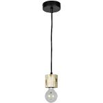 Homemania Lampe à Suspension Shape Base - Lustre - Plafond - Bois, Noir, Métal, Bois 10 X 3,5 X 100