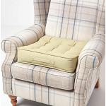 Galettes de chaise Homescapes vertes en coton 50x50 cm 