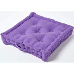 Galettes de chaise Homescapes violettes en coton 40x40 cm 