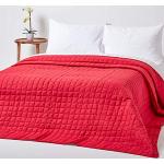 Jetés de lit Homescapes rouges en coton 
