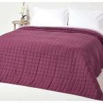 Couvre-lits Homescapes violet lavande en coton à motif fleurs lavable en machine 150x200 cm 