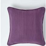 Coussins de sol Homescapes violets en coton moelleux 45x45 cm 