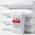 Protège oreiller Homescapes blancs en polycoton hypoallergéniques éco-responsable lavable en machine en lot de 4 50x75 cm 