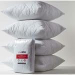 Protège oreiller Homescapes blancs en polycoton hypoallergéniques éco-responsable lavable en machine en lot de 4 65x65 cm 