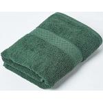 Serviettes de bain Homescapes vertes en coton 50x90 