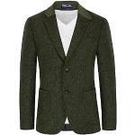 Blazers vintage de mariage verts en tweed Taille M look casual pour homme en promo 