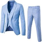 Vestes de costume bleus clairs trouées Taille XXS look fashion pour homme 
