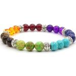Bracelets multicolores en cristal à perles fantaisie look asiatique pour enfant 