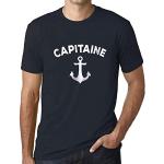 Homme Tee-Shirt Capitaine T-Shirt Graphique Éco-Responsable Vintage Cadeau Nouveauté Marine M