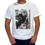 Homme Tee-Shirt Marlon Brando T-Shirt Vintage Blan