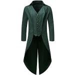 Capes de mariage de cérémonie vertes en velours imperméables coupe-vents Taille 4 XL steampunk pour femme 