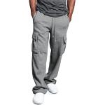 Pantalons de randonnée gris en velours Taille M plus size look militaire pour homme 