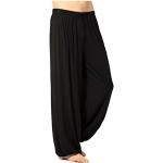 Hommes Super Soft Modal Harem Yoga Pilates Pantalon Bouffant Casual Sarouel Elastique Sport Pantalons Noir L