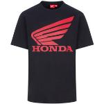 T-shirts col rond noirs en coton Honda à col rond Taille XL pour homme 