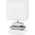 Honsel 53581 Lampe de Table, E14, Silber, Weiß