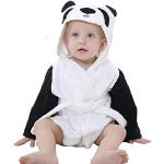 Peignoirs à capuches beiges nude en peluche à motif pandas look fashion pour bébé de la boutique en ligne Amazon.fr 