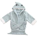 Peignoirs de bain bleus en peluche à motif requins look fashion pour garçon de la boutique en ligne Amazon.fr 