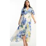 Robes de grossesse longues multicolores à fleurs à manches courtes Taille XXS look chic pour femme en promo 