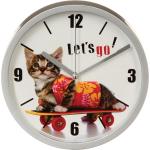 Horloges design Atmosphera en aluminium à motif chats contemporaines 
