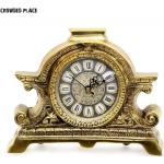 Horloges design dorées en laiton art déco 