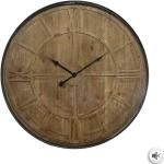 Horloge en bois métal D80 cm