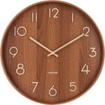 Horloges design Karlsson marron en bois modernes 