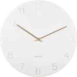 Horloges design Karlsson blanches en métal 