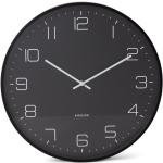 Horloges design Karlsson noires en métal modernes 