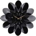 Horloge mural Flower - Noir