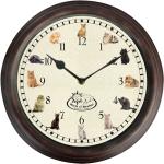 Horloges design noires à motif animaux 