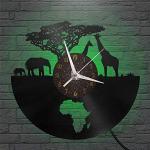 Horloges silencieuses à motif Afrique 