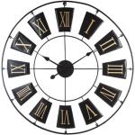 Horloges design Paris Prix noires en métal 