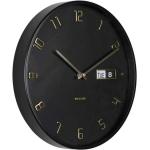Horloges design Karlsson noires en aluminium modernes 