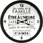 Horloges design Paris Prix blanches en plastique en promo 