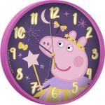 Horloge murale - Peppa pig nuit étoilé - rose - 25 cm - Rose