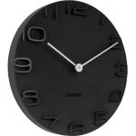 Horloges design Present Time noires en plastique 