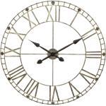 Horloge Vintage , métal brossé D77 cm