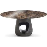 Tables rondes Horm gris foncé en ciment diamètre 160 cm 