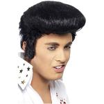 Perruques noires Elvis Presley look fashion 