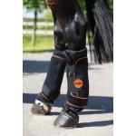 Horseware Rambo Ionic Stable Boots Black/Black and Orange X-Full Sang chaud extra / Sang froid