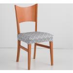 Galettes de chaise blanches en tissu extensibles modernes 